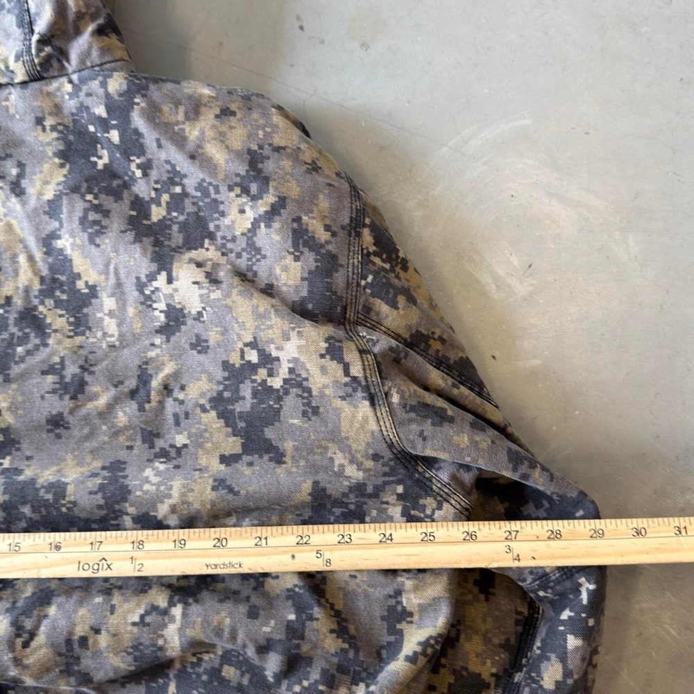 Vintage big smith digital camo zip up Sherpa lined canvas work jacket - Picture 4 of 5